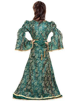 Renaissance Medieval Girls Brocade Dress Woman's Costume - Medieval Replicas