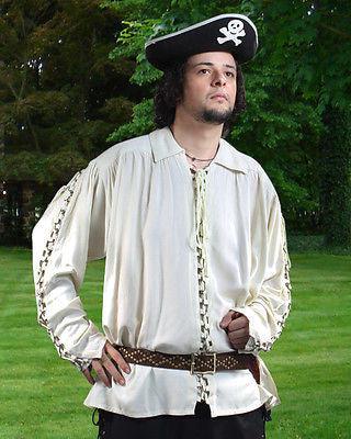 Renaissance Medieval Metal Loop Country Shirt Men's Costume - Medieval Replicas