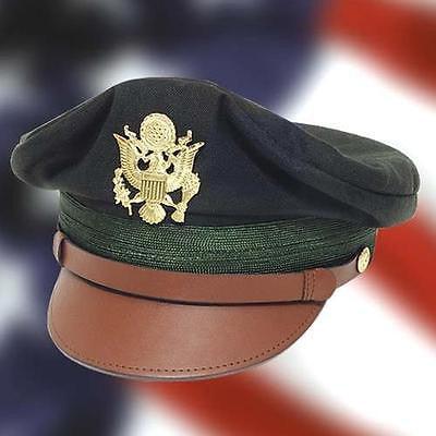 US WWII Army Officer’s Crush Cap GREEN - Medieval Replicas