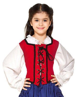 Girls Reversible Pirate Bodice Woman's Costume - Medieval Replicas