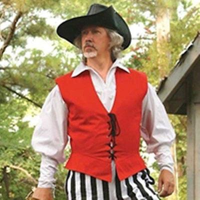 Pirate Vest Men's Costume - Medieval Replicas