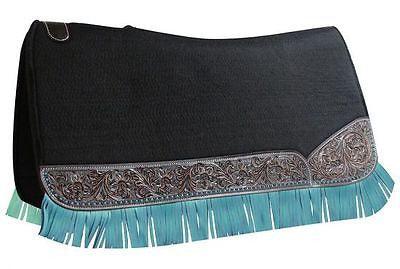 Showman ® 32" long x 31" wide Fringe saddle pad - Medieval Replicas