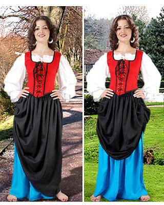 MEDIEVAL  DOUBLE-LAYER SKIRT Woman's Costume - Medieval Replicas