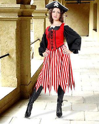 MEDIEVAL RENAISSANCE Alvilda Striped Skirt Woman's Costume - Medieval Replicas