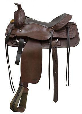 Blue River Saddle Bullhide Covered Hardwood  , - Medieval Replicas