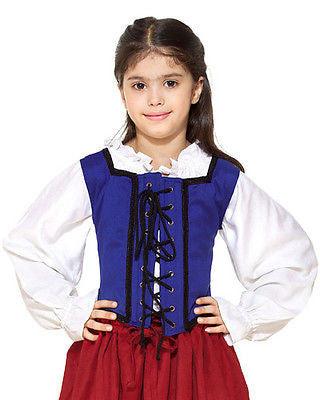 Girls Reversible Pirate Bodice Woman's Costume - Medieval Replicas