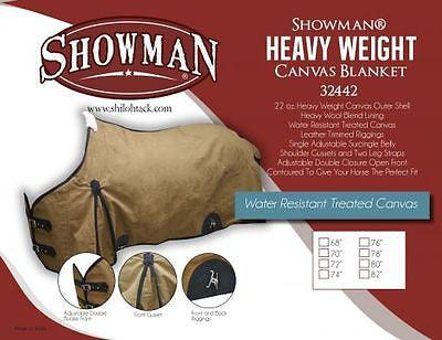 Showman ® HEAVY WEIGHT 22oz Water Resistant Treated Canvas Blanket. - Medieval Replicas