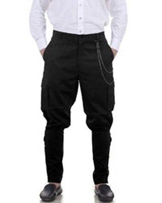 Steampunk Airship Pants Trousers Black Men's Costume - Medieval Replicas