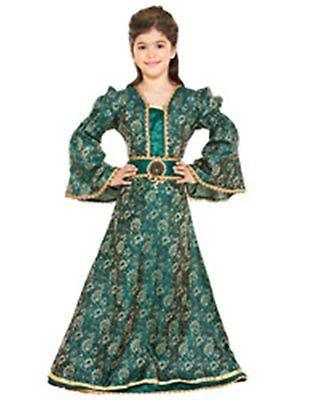 Renaissance Medieval Girls Brocade Dress Woman's Costume - Medieval Replicas