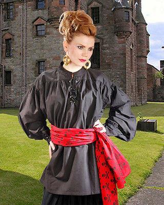 Renaissance Medieval Grace O' Malley Poet Shirt Woman's Costume - Medieval Replicas