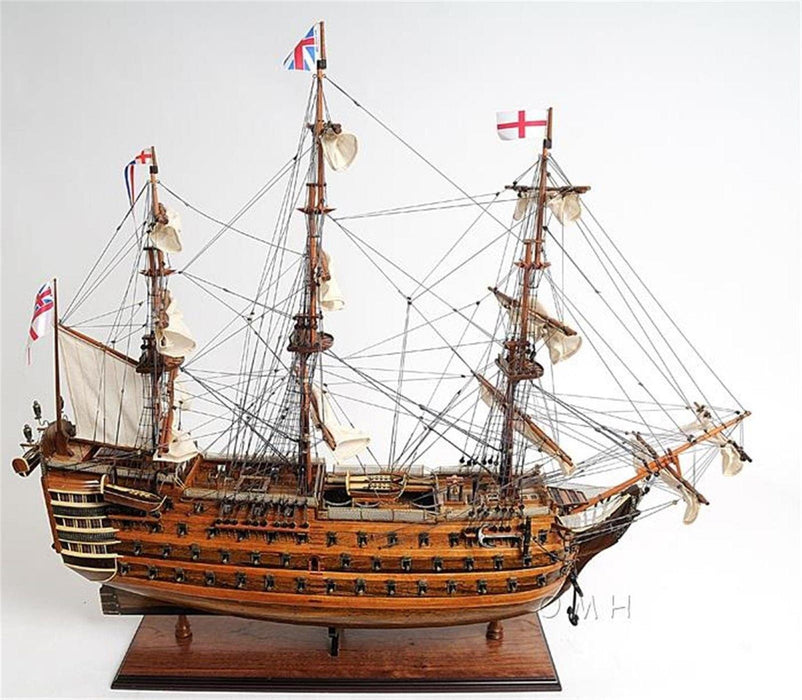 Victory Horatio Nelson's Flagship Wooden Model Ship 37 Inch Long - Medieval Replicas