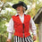 Pirate Vest Men's Costume - Medieval Replicas