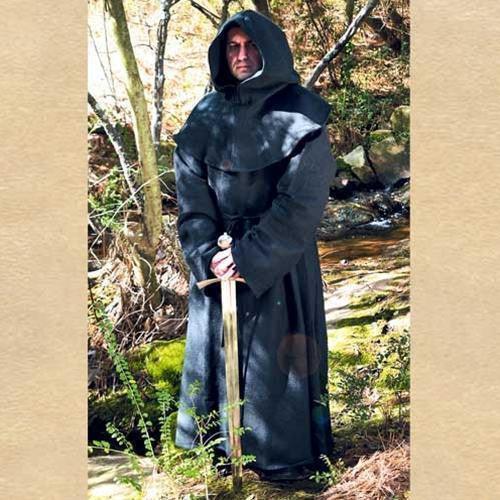 Monk's Robe and Hood Men's Costume - Medieval Replicas