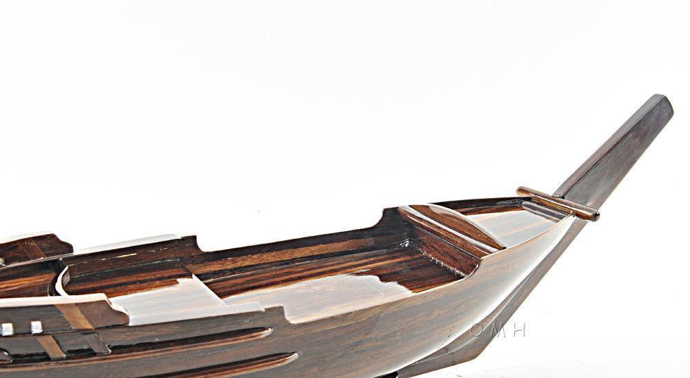 Dhow Boat Sushi Tray Wooden 27" Long - Medieval Replicas