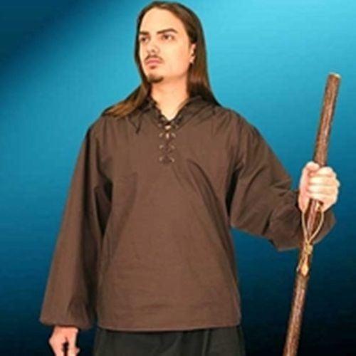 Renaissance Medieval Privateer Cotton Shirt Men's Costume - Medieval Replicas