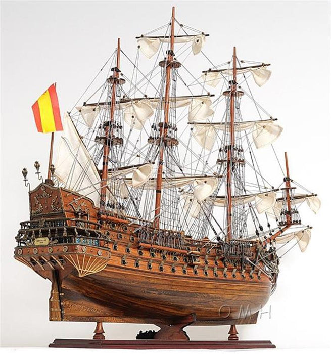 SAN FELIPE Medium Handmade Wooden 28" Long Model Ship - Medieval Replicas