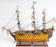 37" HMS VICTORY PAINTED  Handcrafted Wooden Model Ship - Medieval Replicas