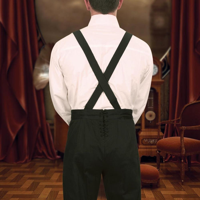 Steampunk Jalopy Pants with Suspenders Men's Costume - Medieval Replicas