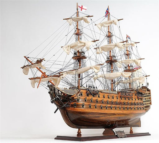 Victory Horatio Nelson's Flagship Wooden Model Ship 37 Inch Long - Medieval Replicas