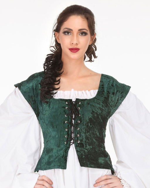 MEDIEVAL,  Velvet Bodice Woman's Costume - Medieval Replicas