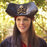 Pirate Skull & Crossbones Leather Hat - Medieval Replicas