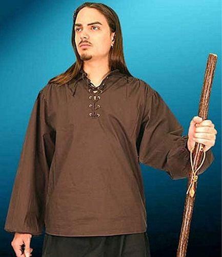 Renaissance Medieval Privateer Cotton Shirt Men's Costume - Medieval Replicas