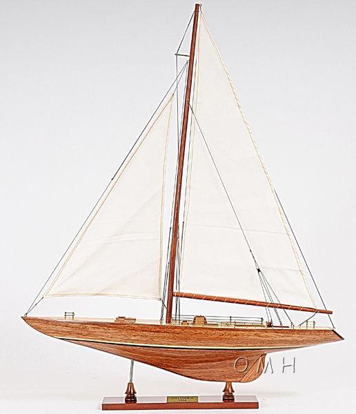 Columbia Wooden Yacht Model 24" Long - Medieval Replicas