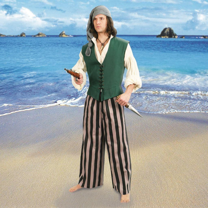 Pirate Vest Men's Costume - Medieval Replicas