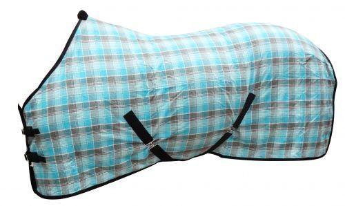 Showman ® Blue Plaid Summer Sheet - Medieval Replicas