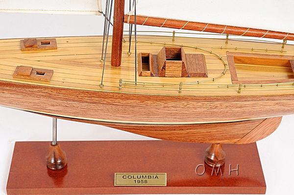 Columbia Wooden Yacht Model 24" Long - Medieval Replicas