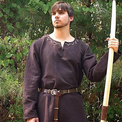 Renaissance Huntingdon Brown Under Tunic Men's Costume - Medieval Replicas