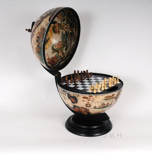 White Globe 13 inches with chess holder - Medieval Replicas