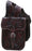 Showman ® Floral tooled leather horn bag - Medieval Replicas