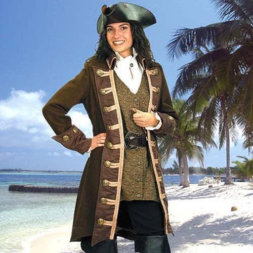 Mary Read Pirate Coat Woman's Costume - Medieval Replicas