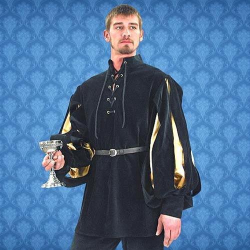 Renaissance Medieval Cavalier Shirt Men's Costume - Medieval Replicas