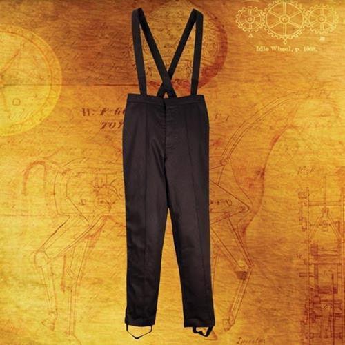 Steampunk Empire Black Military Pants Men's Costume - Medieval Replicas