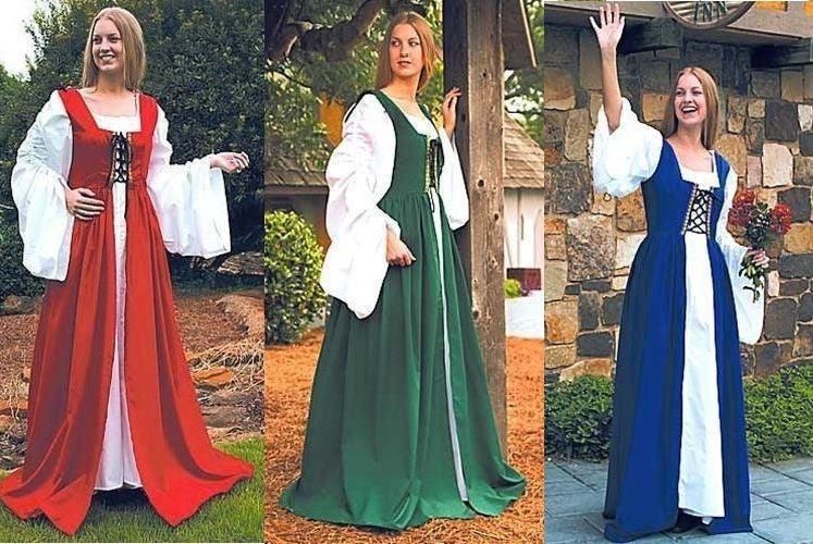 Medieval Renaissance Fair Maiden's Dress Woman's Costume - Medieval Replicas