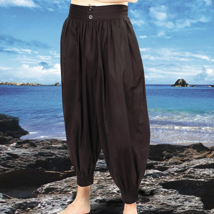 Cotton Madagascar Pirate Pants Men's Costume - Medieval Replicas