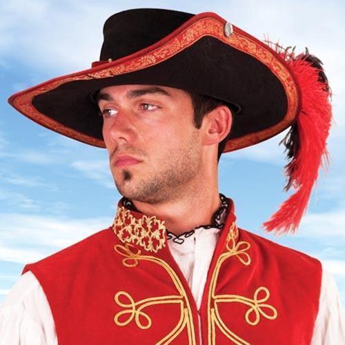 Suede Musketeer Hat - Medieval Replicas