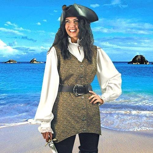 Mary Read Pirate Vest Woman's costume - Medieval Replicas