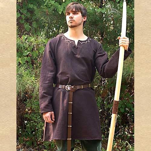 Renaissance Huntingdon Brown Under Tunic Men's Costume - Medieval Replicas