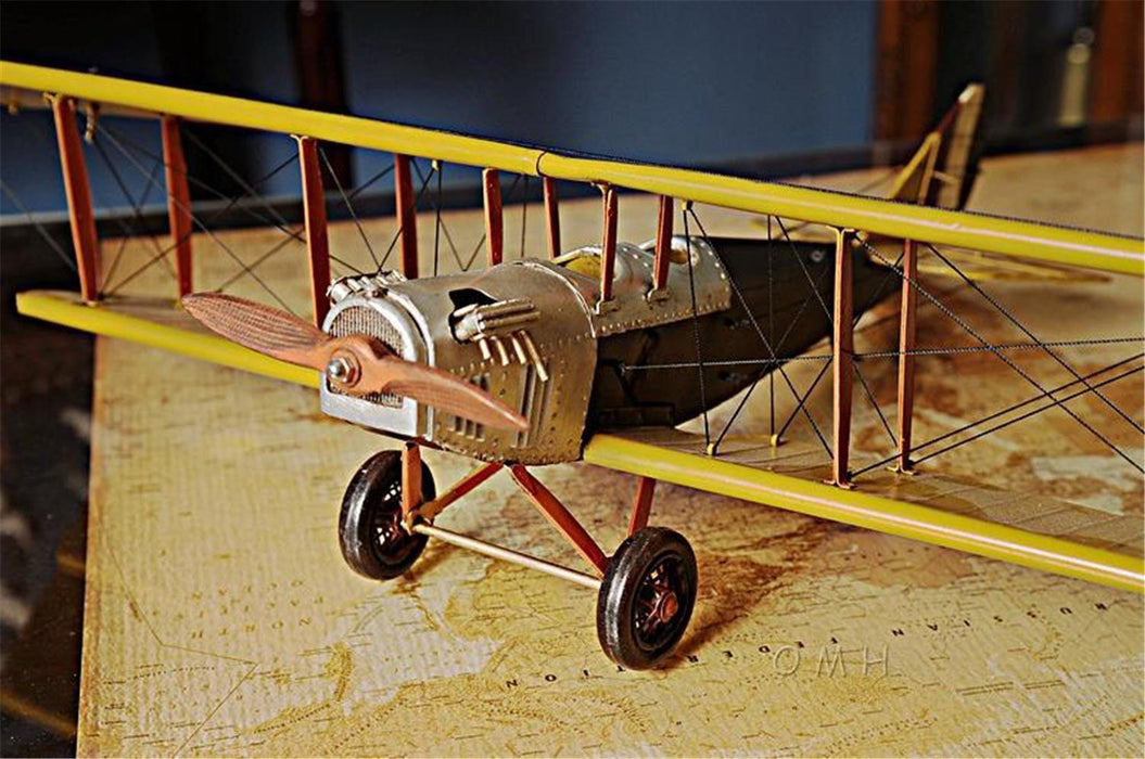 Yellow Curtis Jenny Plane 1:18 - Medieval Replicas