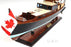 DOLPHIN PAINTED MODEL YACHT 26 INCH LONG - Medieval Replicas