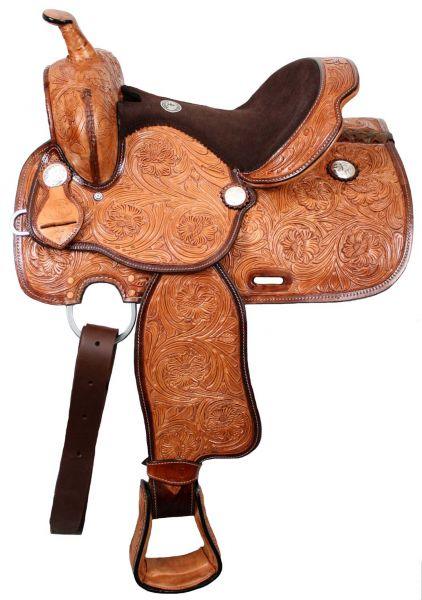 Double T youth saddle with flex tree 13" - Medieval Replicas