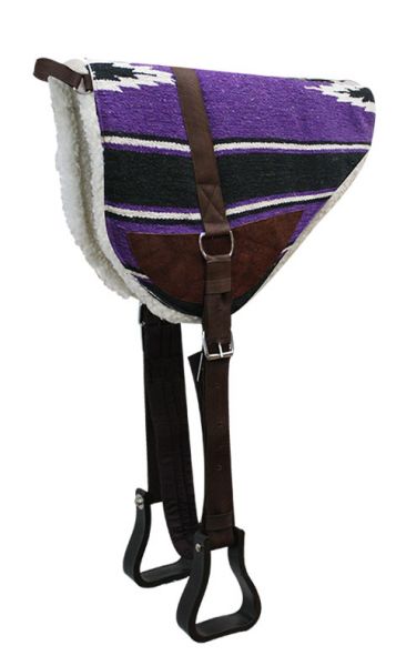 Showman Navajo bareback horse saddle pad with Kodel fleece