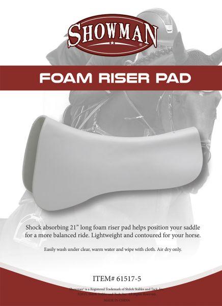 Showman Shock Absorbing 21” long Foam Riser Saddle Pad - Medieval Replicas