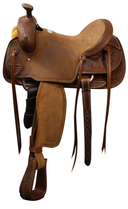 Showman roper style horse saddle