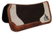 Showman ® 31" x 31" felt horse saddle pad with barrel racer embroidery