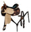 Circle S Barrel saddle set with feather tooling. 14",15",16" - Medieval Replicas