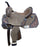 14", 15" DOUBLE T Rough Out Barrel Horse saddle with Cheetah Printed Inlay - Medieval Replicas